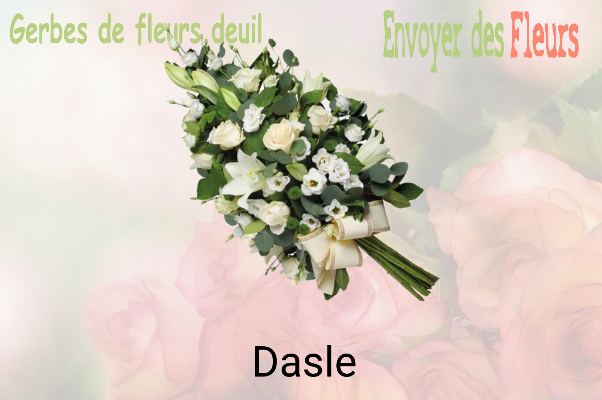 Gerbe de fleurs de deuil livrée à Dasle